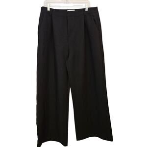 DISSH Black Wide Leg Pants Size 12 Trousers Professional Office Casual
